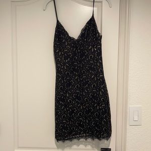 Black and gold homecoming dress